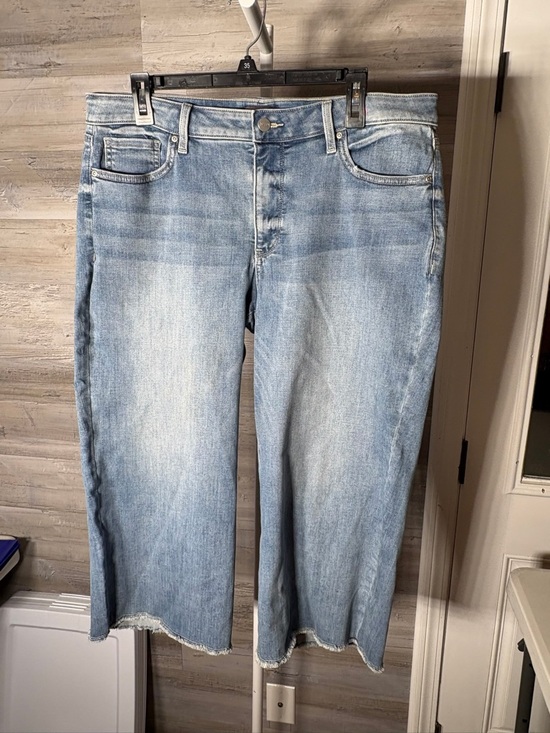 NYDJ Denim - NYDJ Light Blue Cropped Wide-Leg Capris 1470